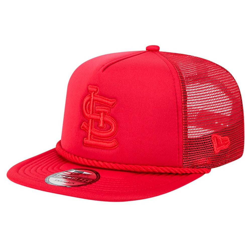 St. Louis Cardinals New Era Tone Foam Meshback Golfer Snapback Hat - Red - New Era Lifestyle
