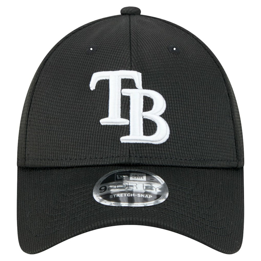 Tampa Bay Rays New Era Pivot 9FORTY Adjustable Hat - Black - New Era Online