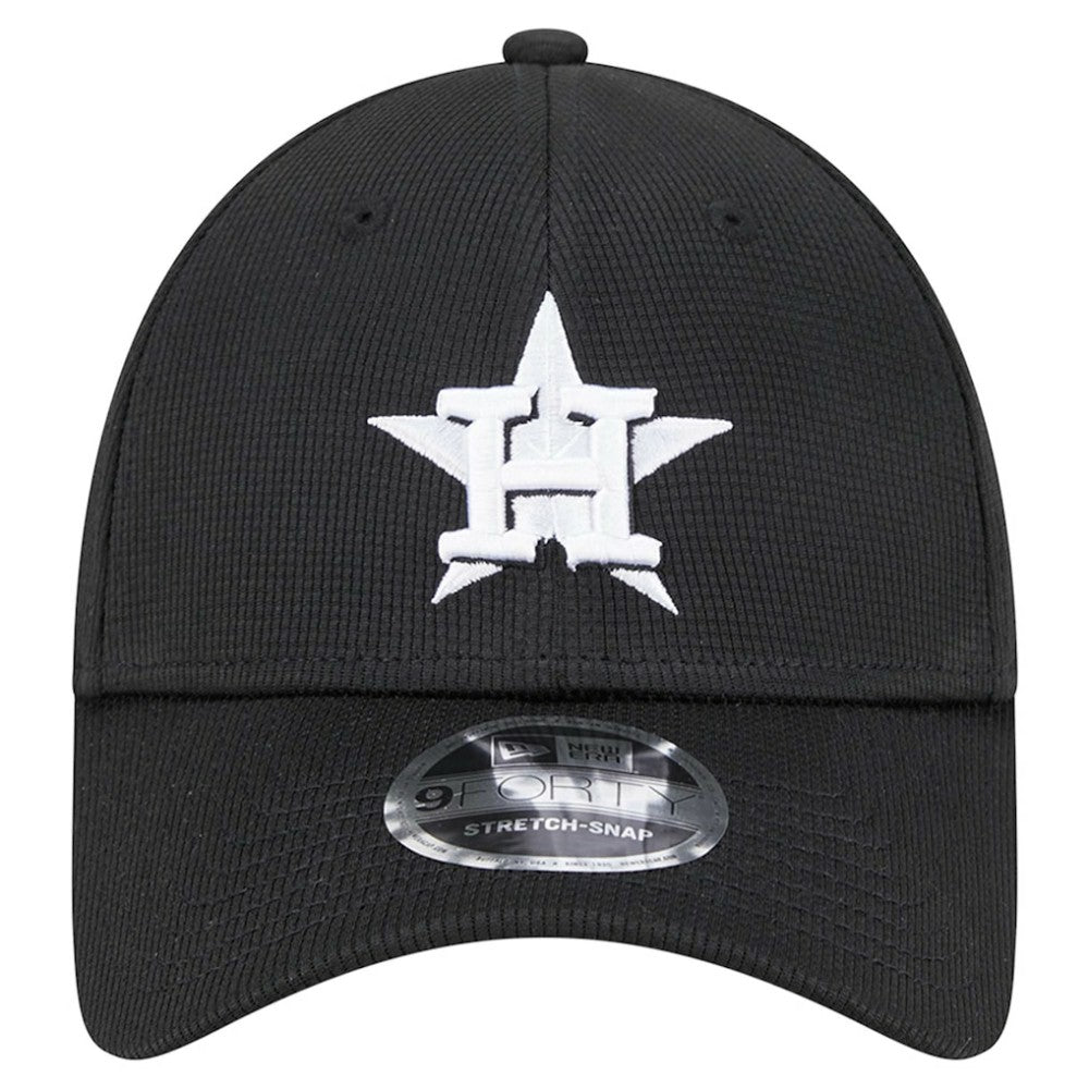 Houston Astros New Era Pivot 9FORTY Adjustable Hat - Black - New Era Discount
