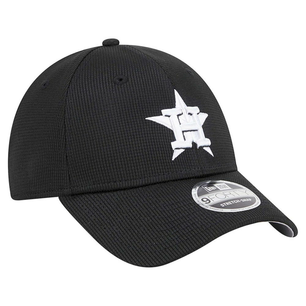 Houston Astros New Era Pivot 9FORTY Adjustable Hat - Black - New Era Discount