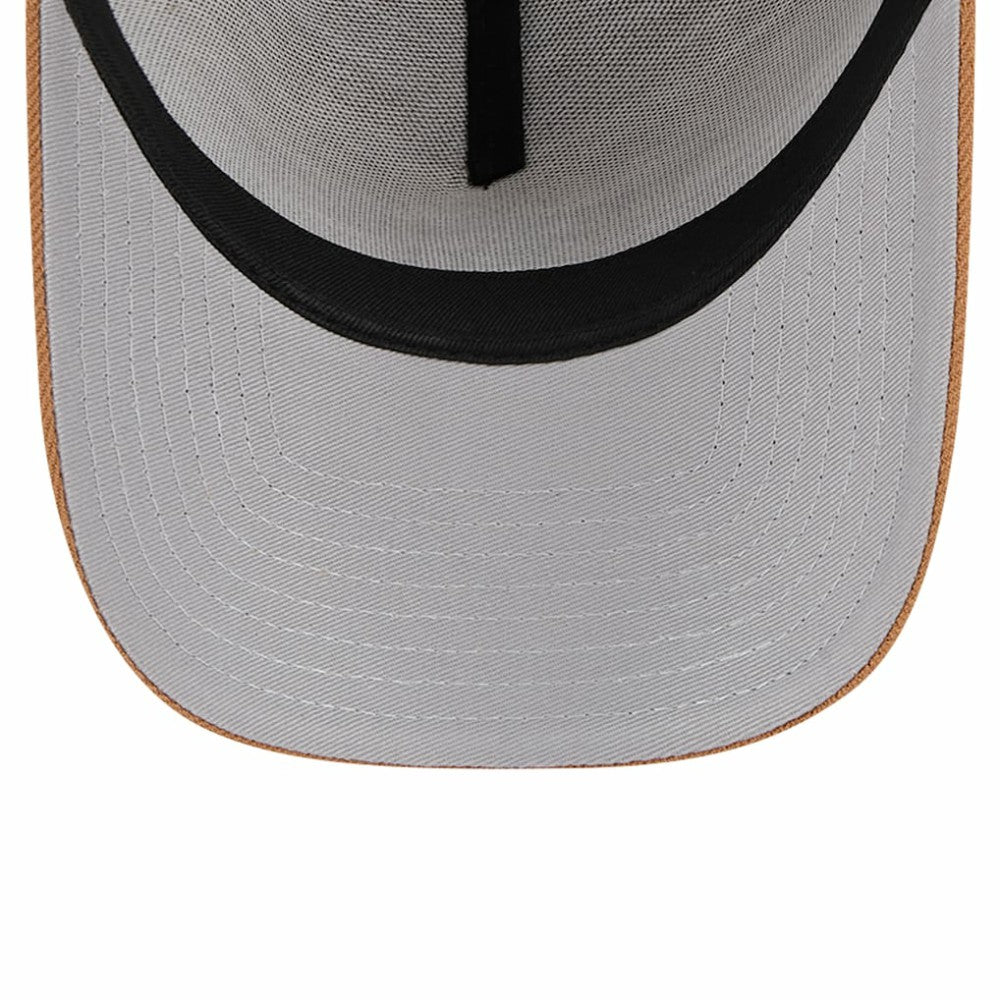 Chicago Cubs New Era A-Frame Trucker 9FORTY Adjustable Hat - Brown - New Era Lifestyle