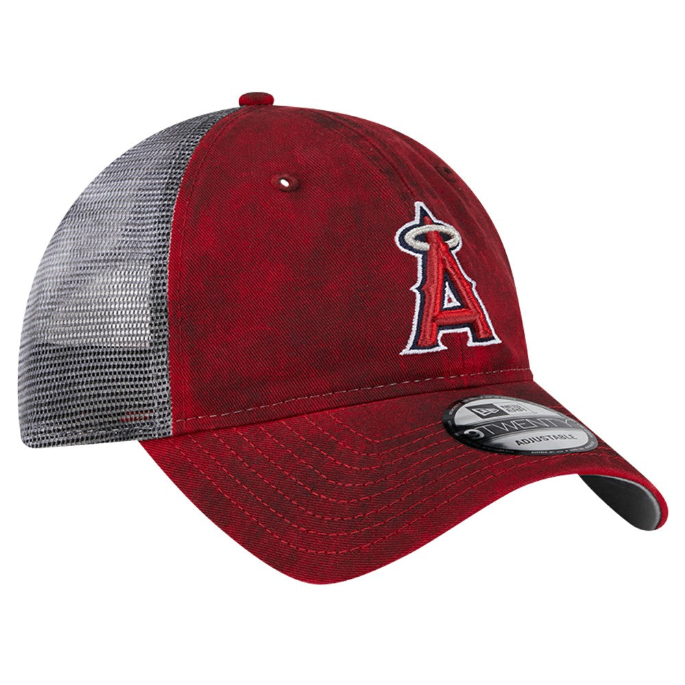 Los Angeles Angels New Era Team Slick Trucker 9TWENTY Adjustable Hat - Red - New Era Lifestyle