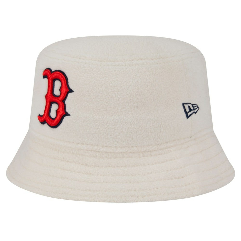 Boston Red Sox New Era Women's Chrome Cozy Bucket Hat - White - New Era on Sale