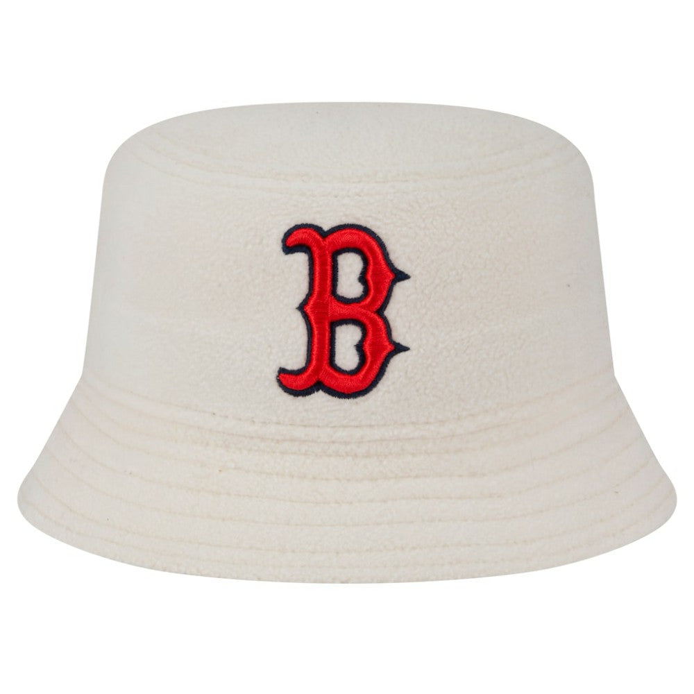 Boston Red Sox New Era Women's Chrome Cozy Bucket Hat - White - New Era on Sale