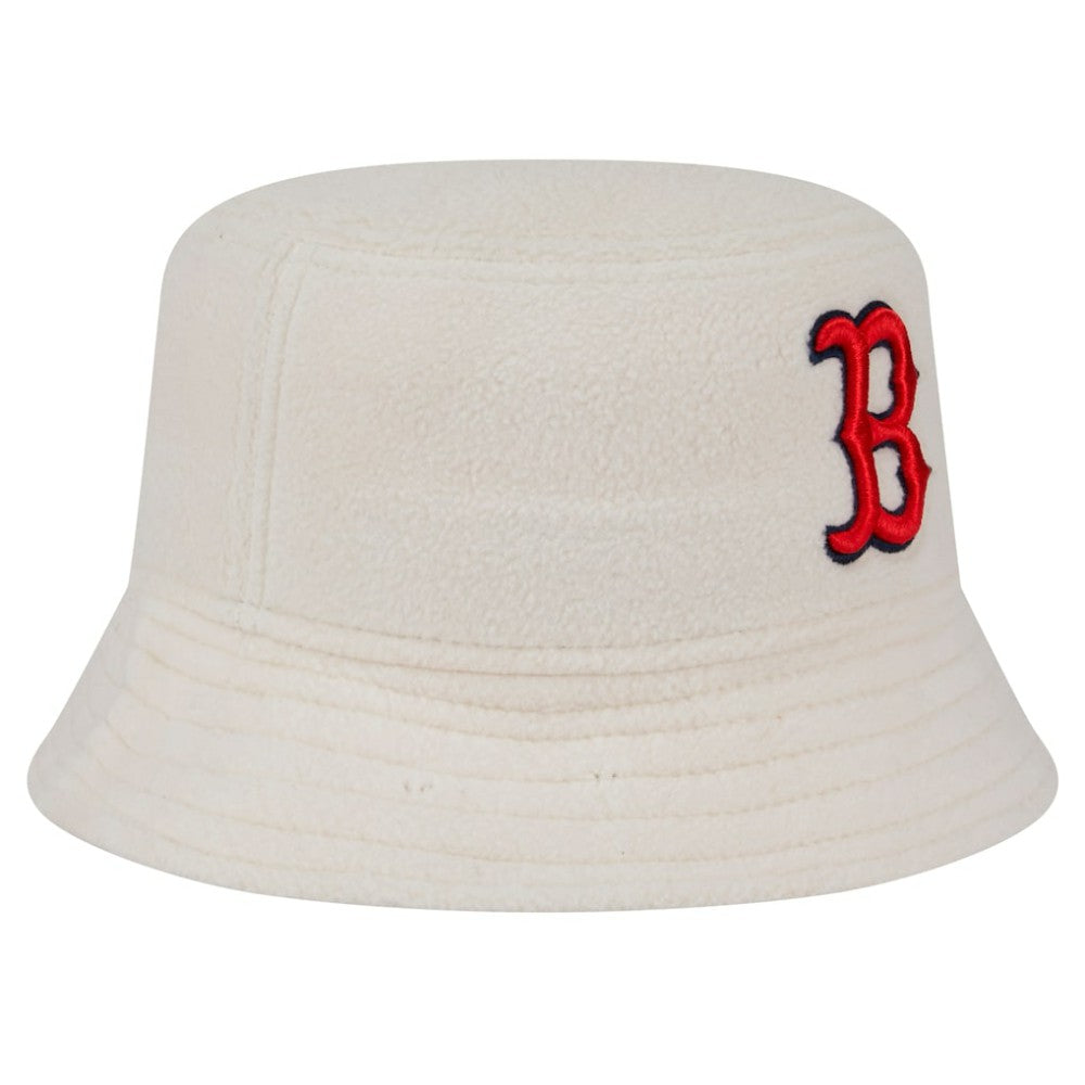 Boston Red Sox New Era Women's Chrome Cozy Bucket Hat - White - New Era on Sale