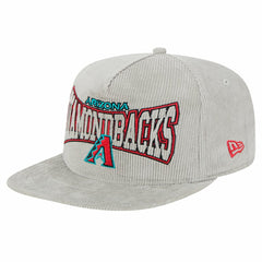 New Era Arizona Diamondbacks Gray Corduroy Golfer Snapback Hat - New Era Discount