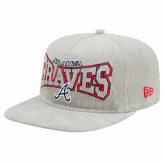 New Era Atlanta Braves Gray Corduroy Golfer Snapback Hat - New Era on Sale