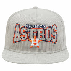 New Era Houston Astros Gray Corduroy Golfer Snapback Hat - New Era on Sale