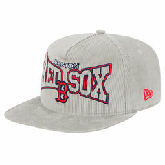 New Era Boston Red Sox Gray Corduroy Golfer Snapback Hat - New Era Lifestyle