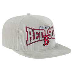New Era Boston Red Sox Gray Corduroy Golfer Snapback Hat - New Era Lifestyle