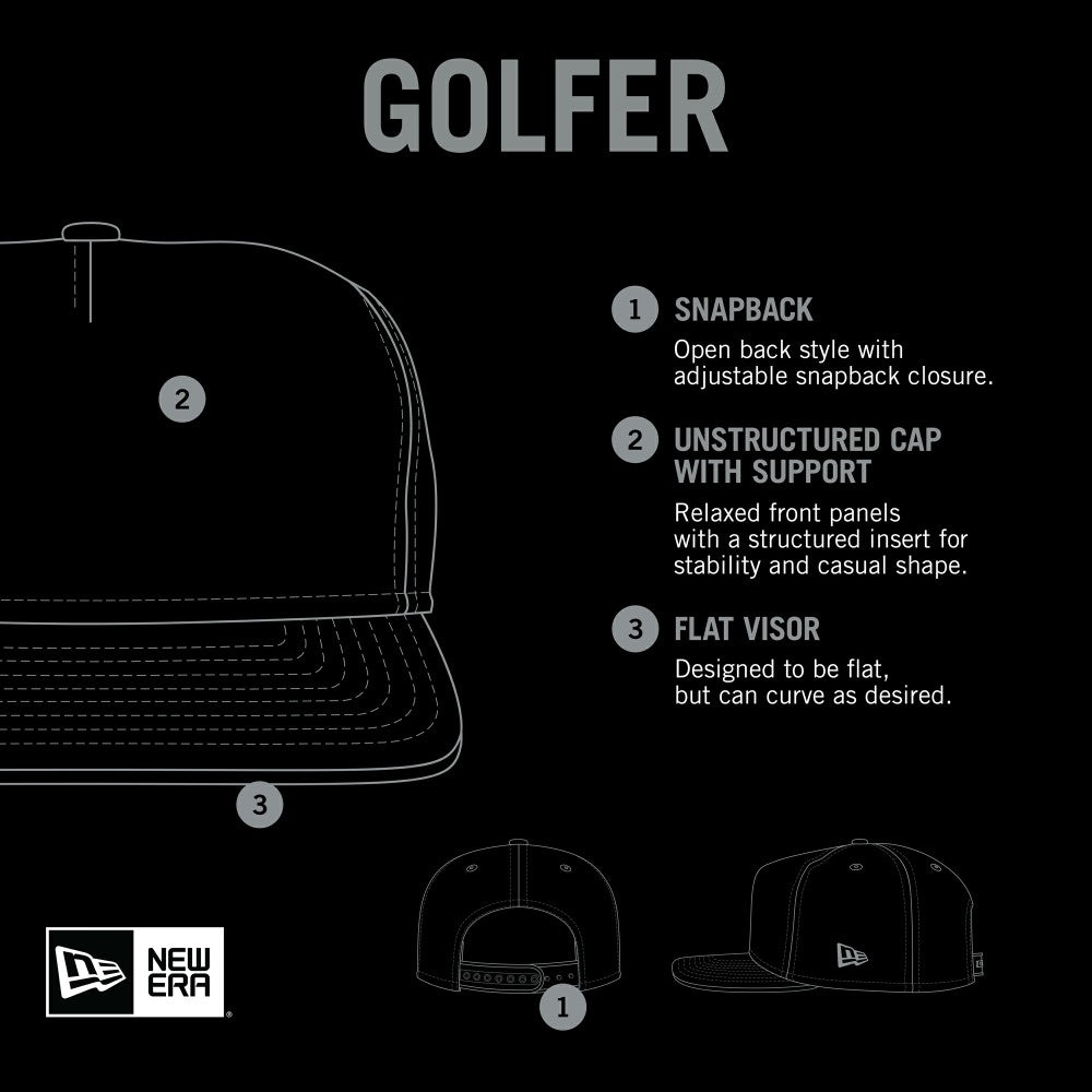 New Era Miami Marlins Gray Corduroy Golfer Snapback Hat - New Era Online