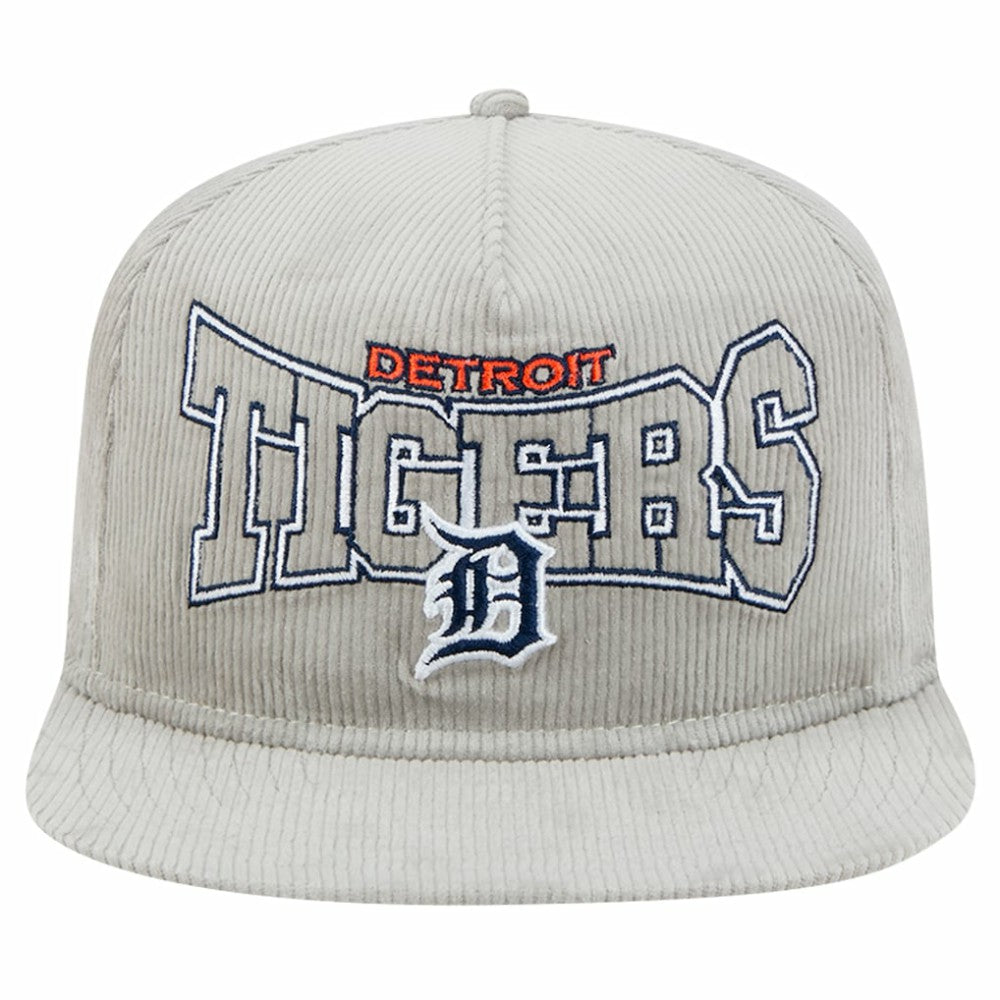 New Era Detroit Tigers Gray Corduroy Golfer Snapback Hat - New Era Online