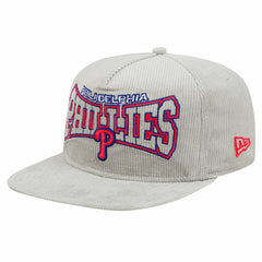New Era Philadelphia Phillies Gray Corduroy Golfer Snapback Hat - New Era Discount