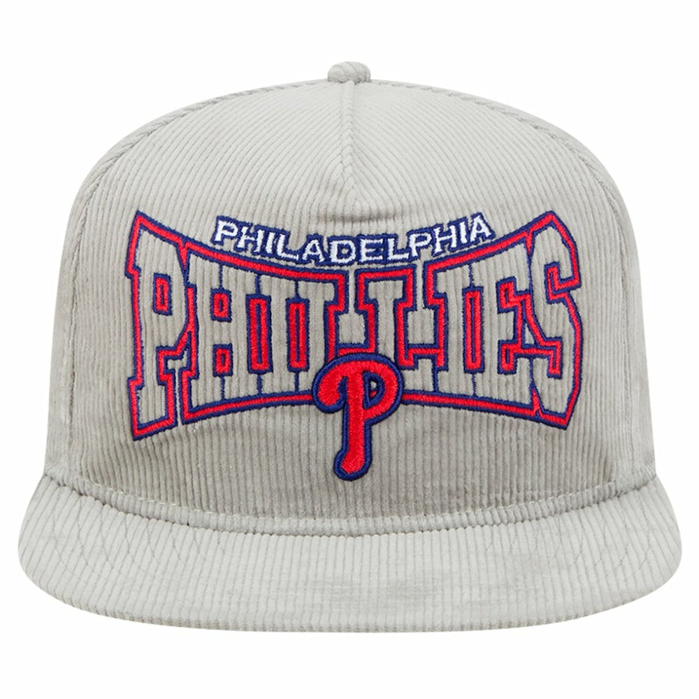 New Era Philadelphia Phillies Gray Corduroy Golfer Snapback Hat - New Era Discount