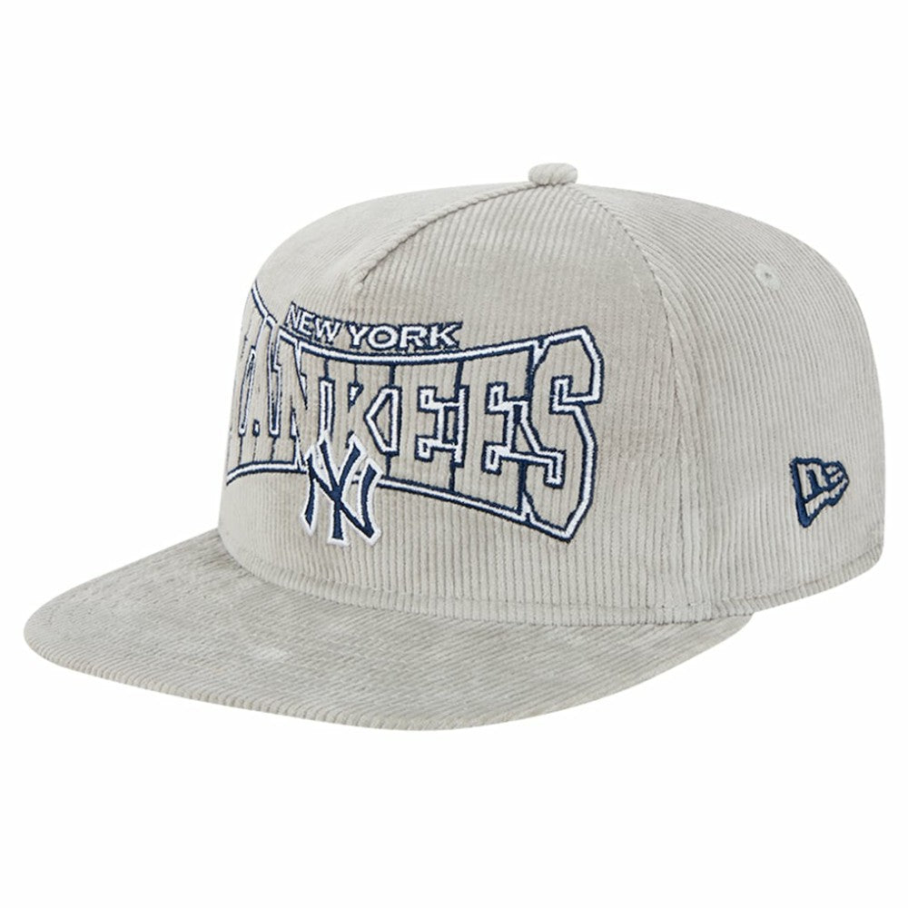 New Era New York Yankees Gray Corduroy Golfer Snapback Hat - New Era Sale