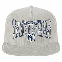 New Era New York Yankees Gray Corduroy Golfer Snapback Hat - New Era Sale