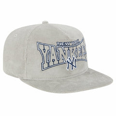 New Era New York Yankees Gray Corduroy Golfer Snapback Hat - New Era Sale