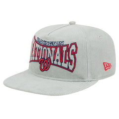 New Era Washington Nationals Gray Corduroy Golfer Snapback Hat - New Era Online