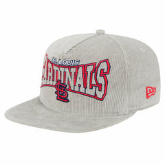 New Era St. Louis Cardinals Gray Corduroy Golfer Snapback Hat - New Era Discount