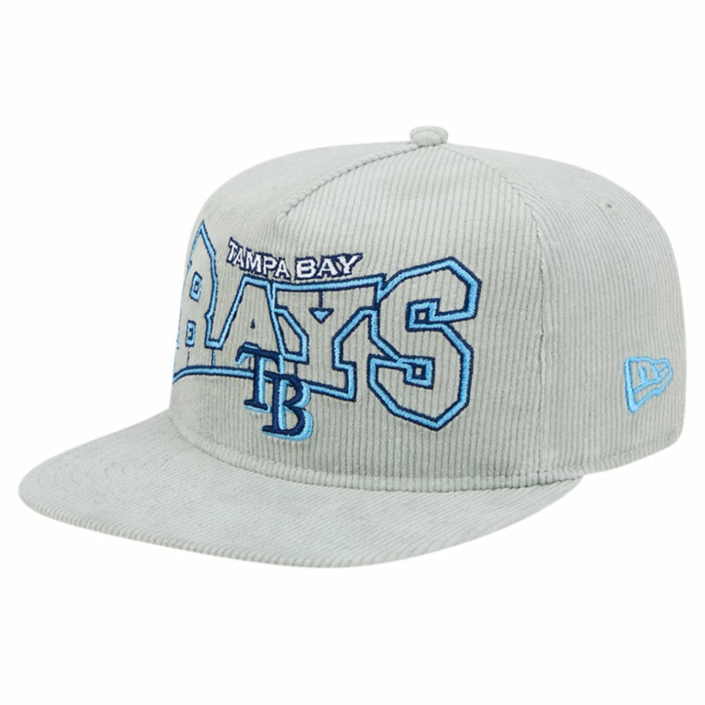 New Era Tampa Bay Rays Gray Corduroy Golfer Snapback Hat - New Era Online