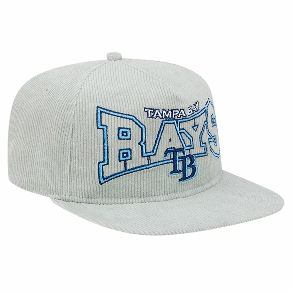 New Era Tampa Bay Rays Gray Corduroy Golfer Snapback Hat - New Era Online