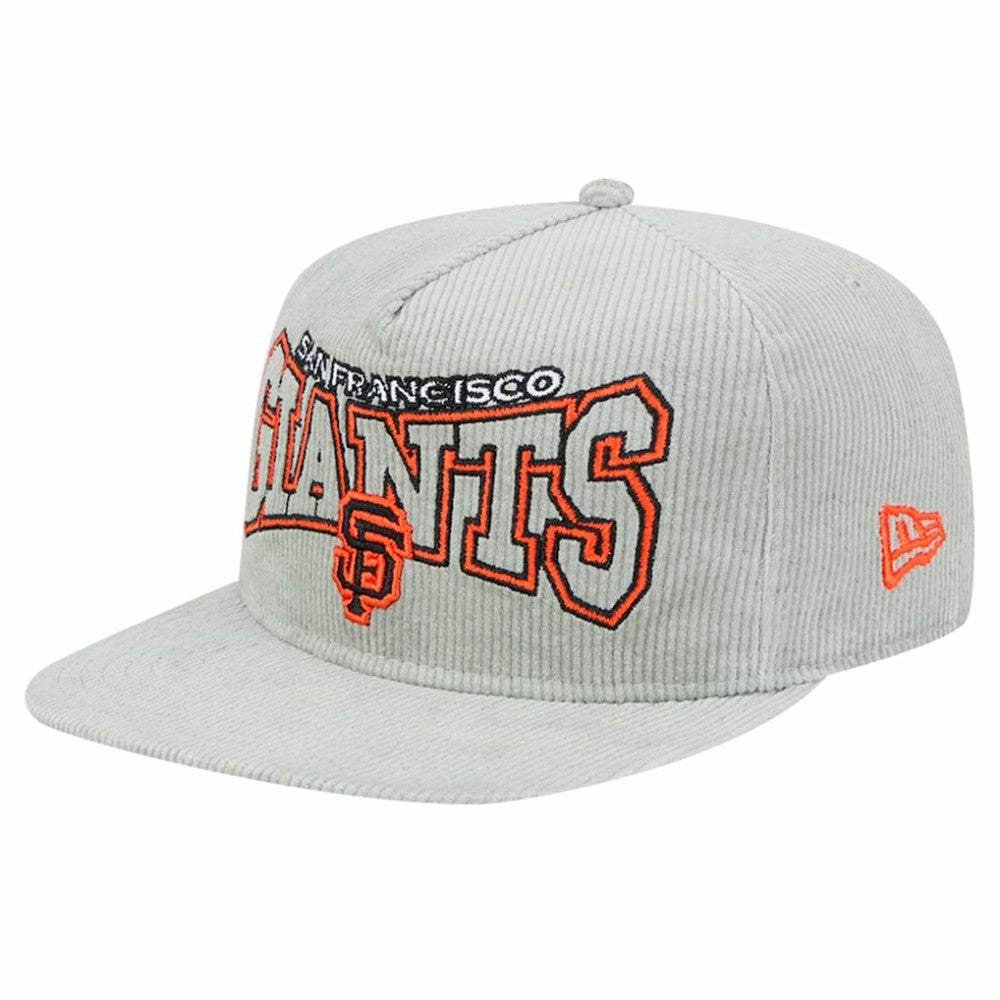 New Era San Francisco Giants Gray Corduroy Golfer Snapback Hat - New Era Online