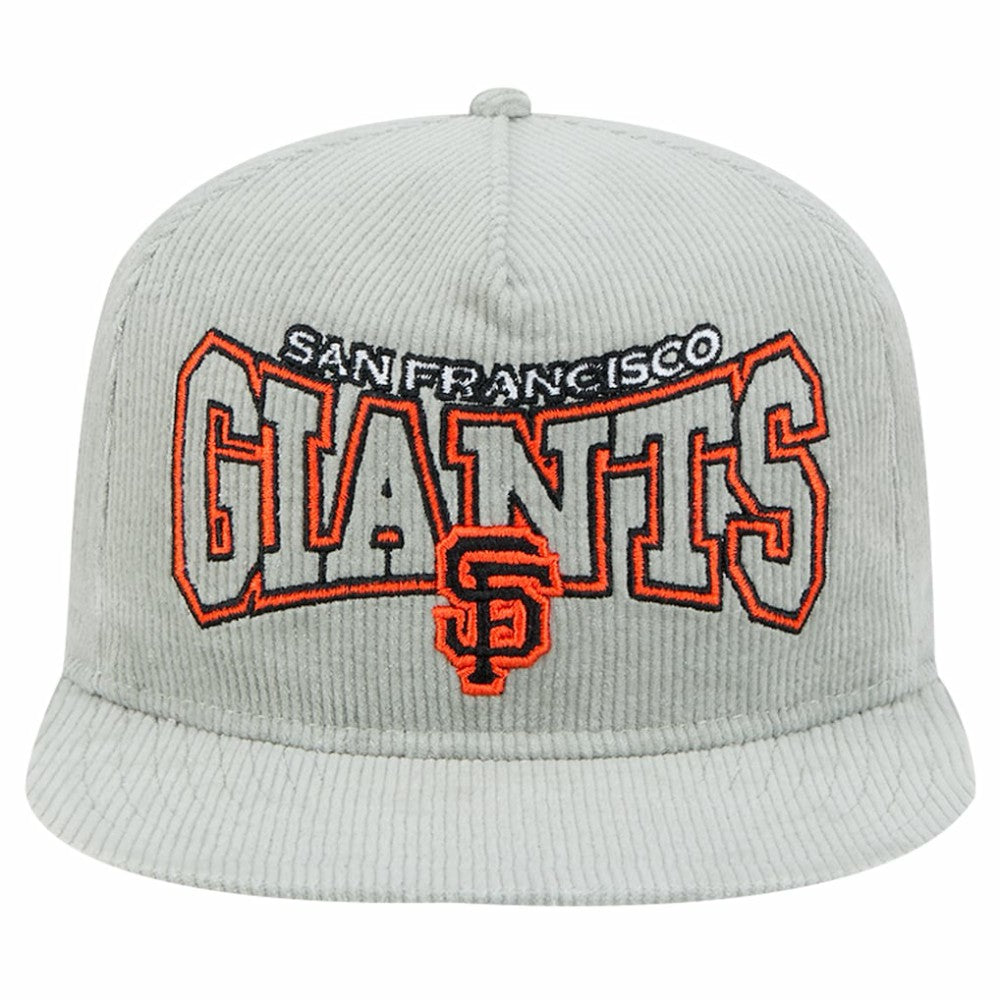New Era San Francisco Giants Gray Corduroy Golfer Snapback Hat - New Era Online