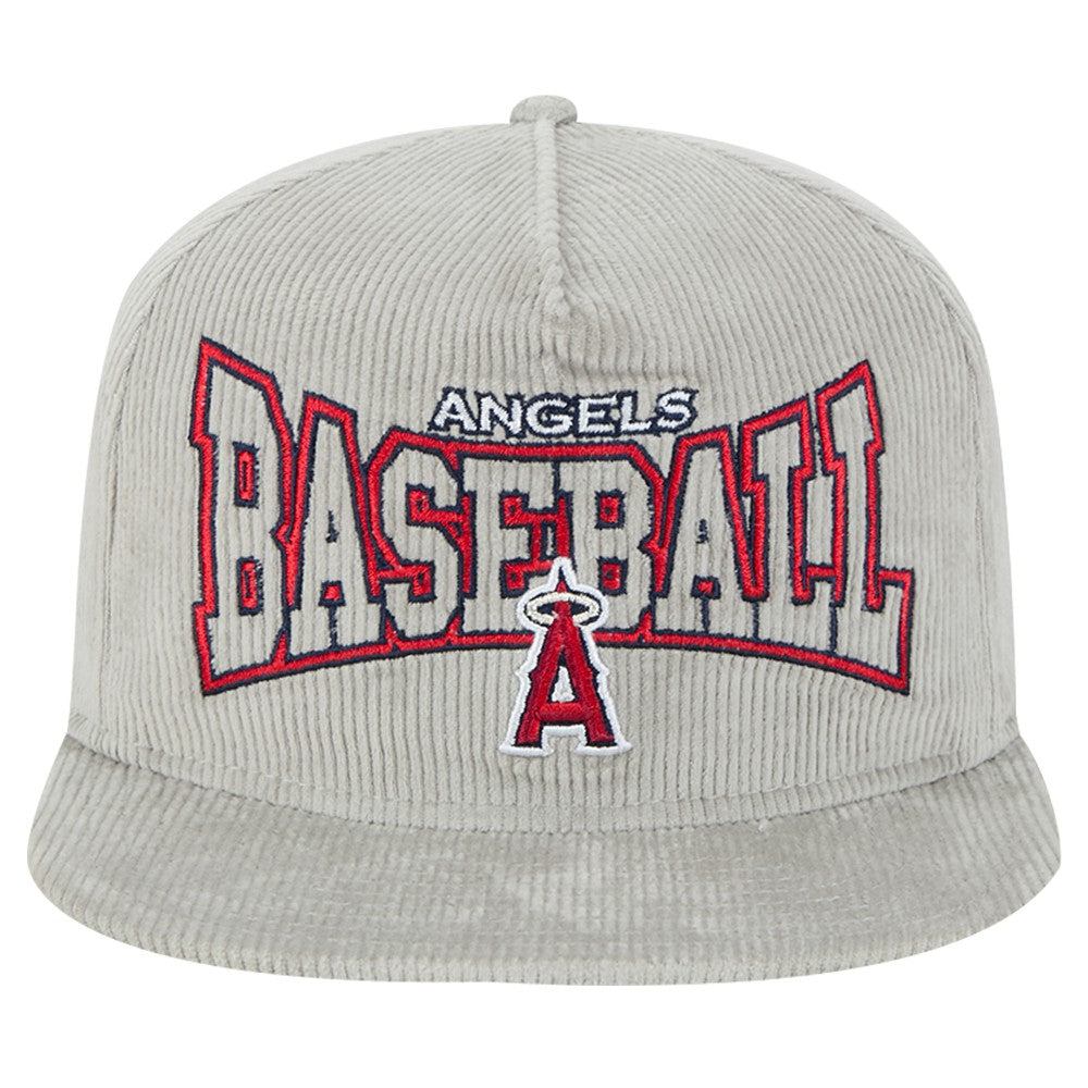 New Era Los Angeles Angels Gray Corduroy Golfer Snapback Hat - New Era Sale