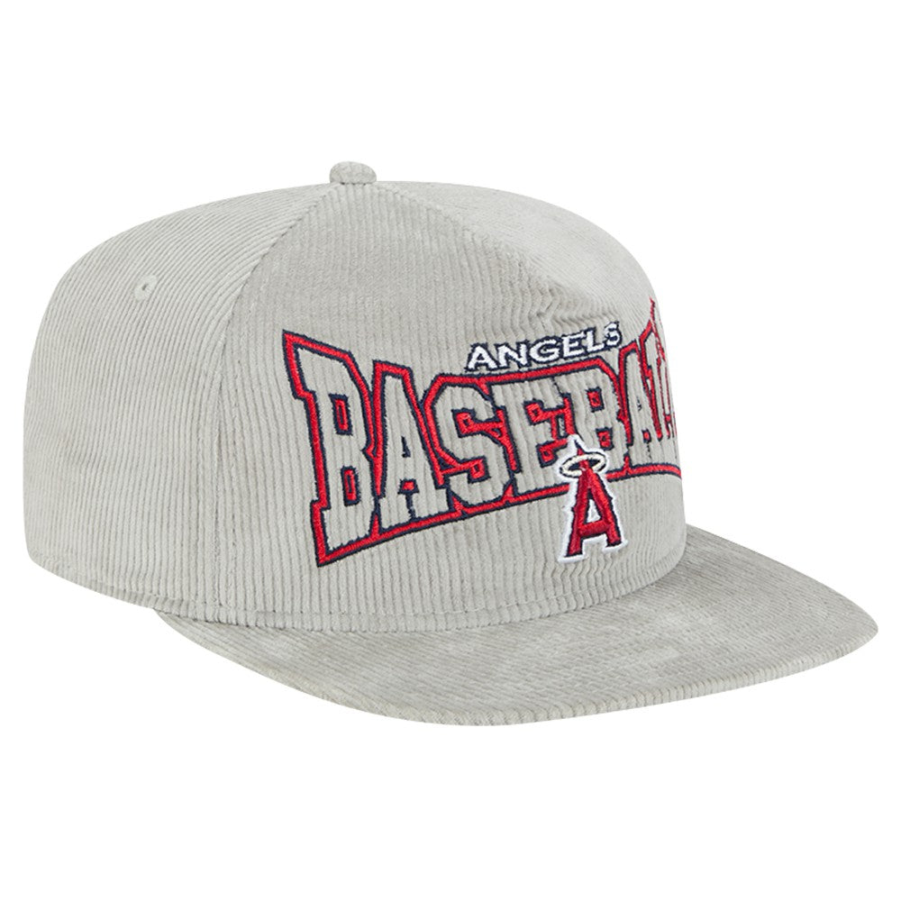 New Era Los Angeles Angels Gray Corduroy Golfer Snapback Hat - New Era Sale