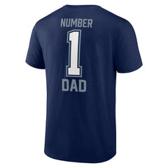 Fanatics Dallas Cowboys #1 Dad T-Shirt Navy