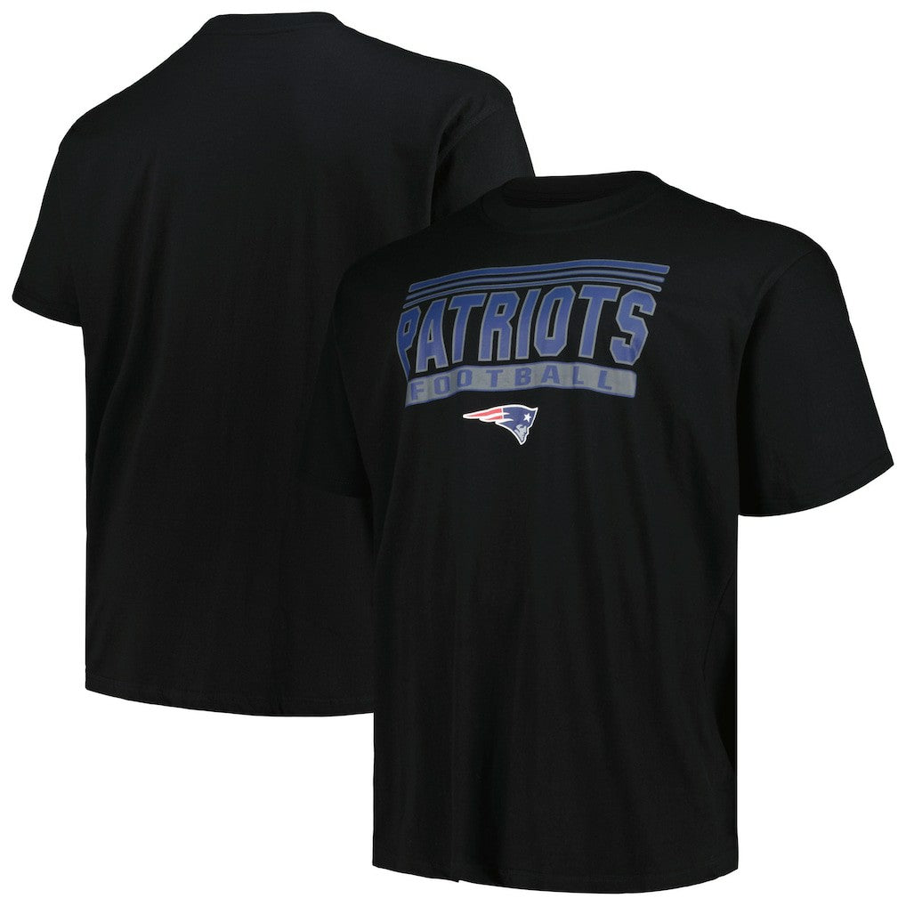 Fanatics New England Patriots Big & Tall Pop T-Shirt Black