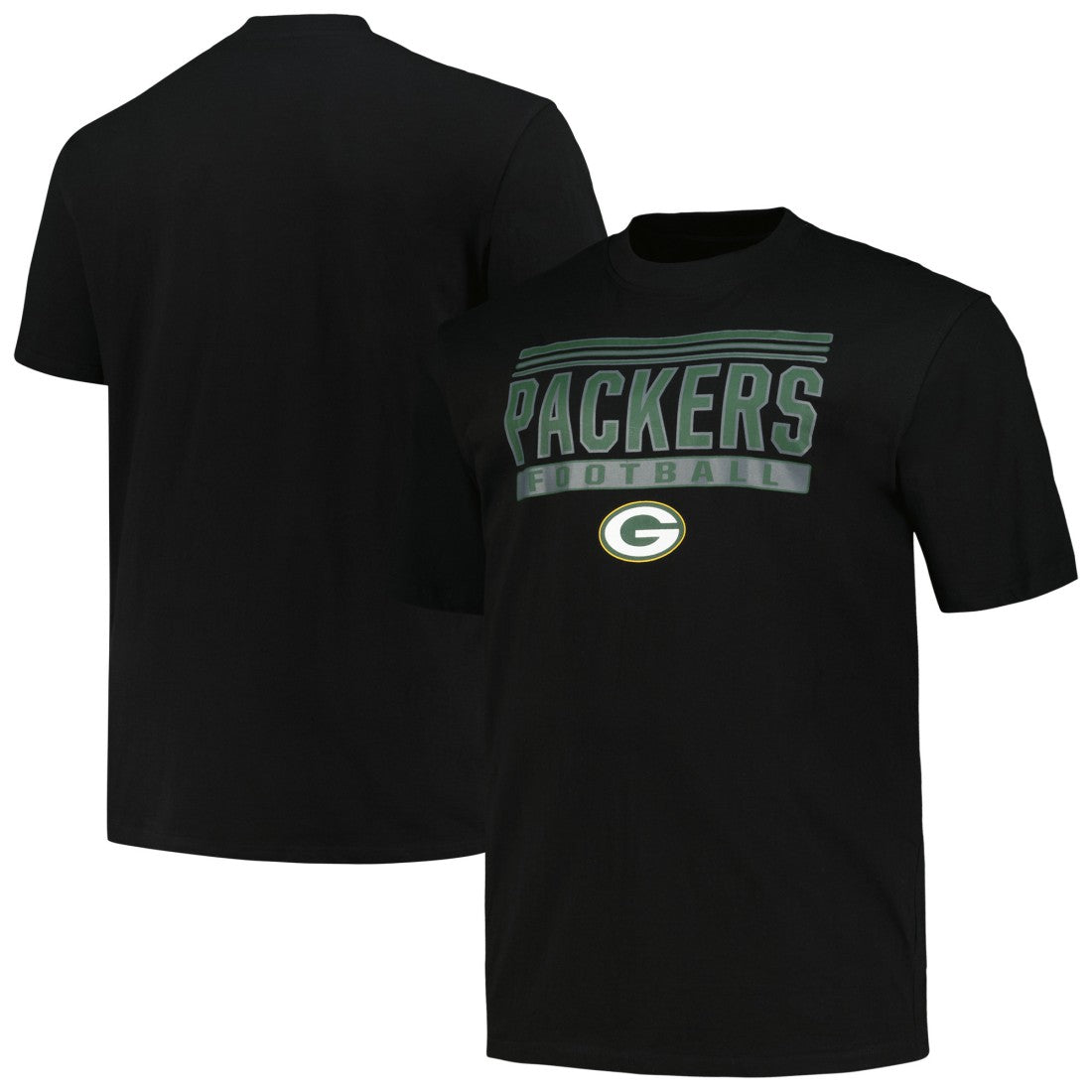Fanatics Green Bay Packers Big & Tall Pop T-Shirt Black