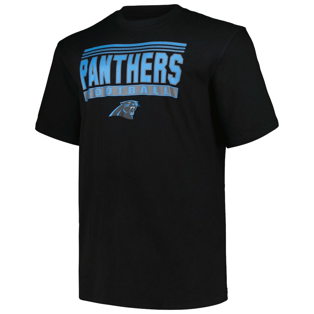 Fanatics Carolina Panthers Big & Tall Pop T-Shirt Black