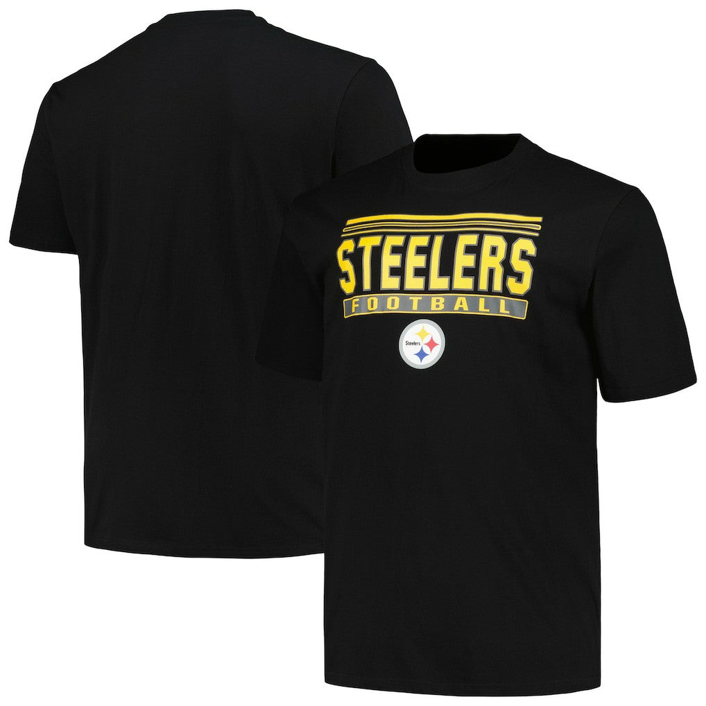 Fanatics Pittsburgh Steelers Big & Tall Pop T-Shirt Black