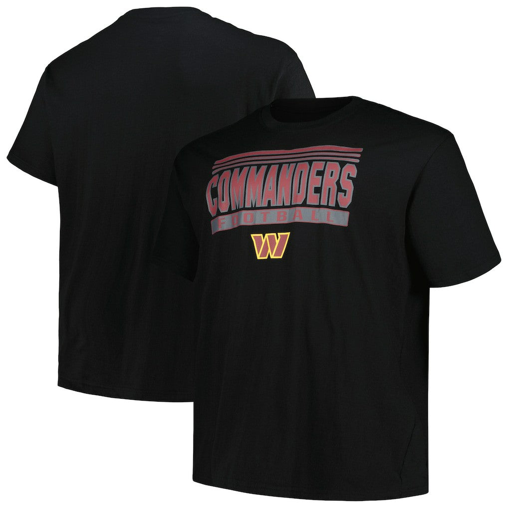 Fanatics Washington Commanders Big & Tall Pop T-Shirt Black