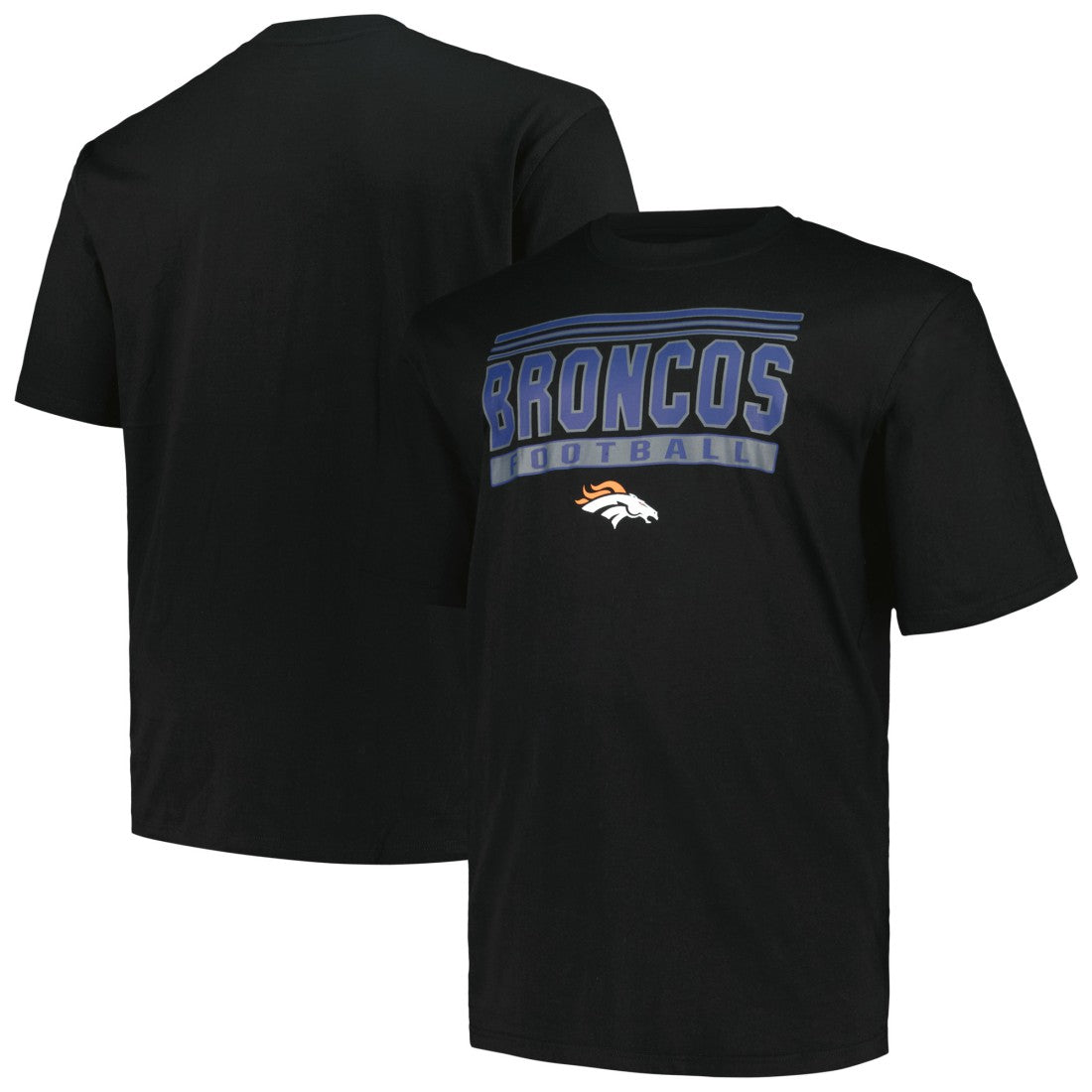 Fanatics Denver Broncos Big & Tall Pop T-Shirt Black