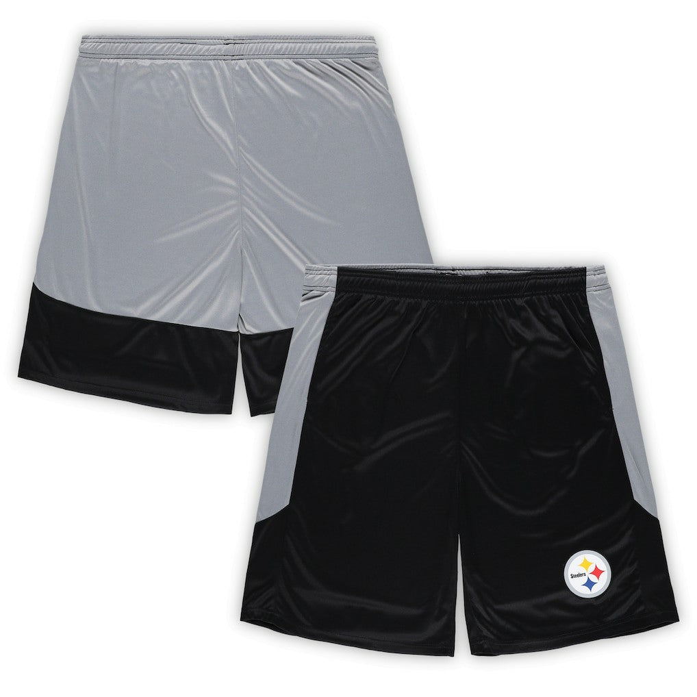 Fanatics Pittsburgh Steelers Big & Tall Team Logo Shorts Black