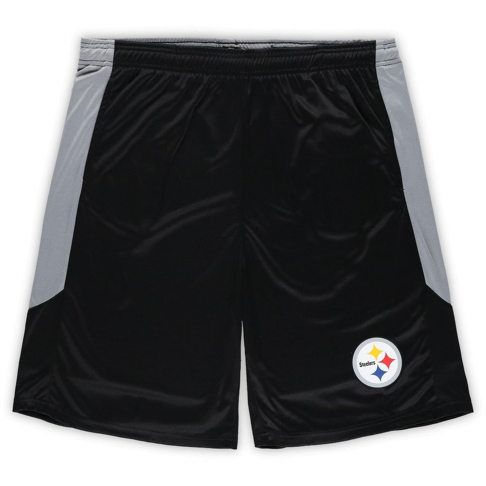 Fanatics Pittsburgh Steelers Big & Tall Team Logo Shorts Black