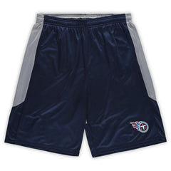 Fanatics Tennessee Titans Big & Tall Team Logo Shorts Navy