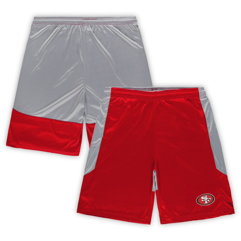 Fanatics San Francisco 49ers Big & Tall Team Logo Shorts Scarlet