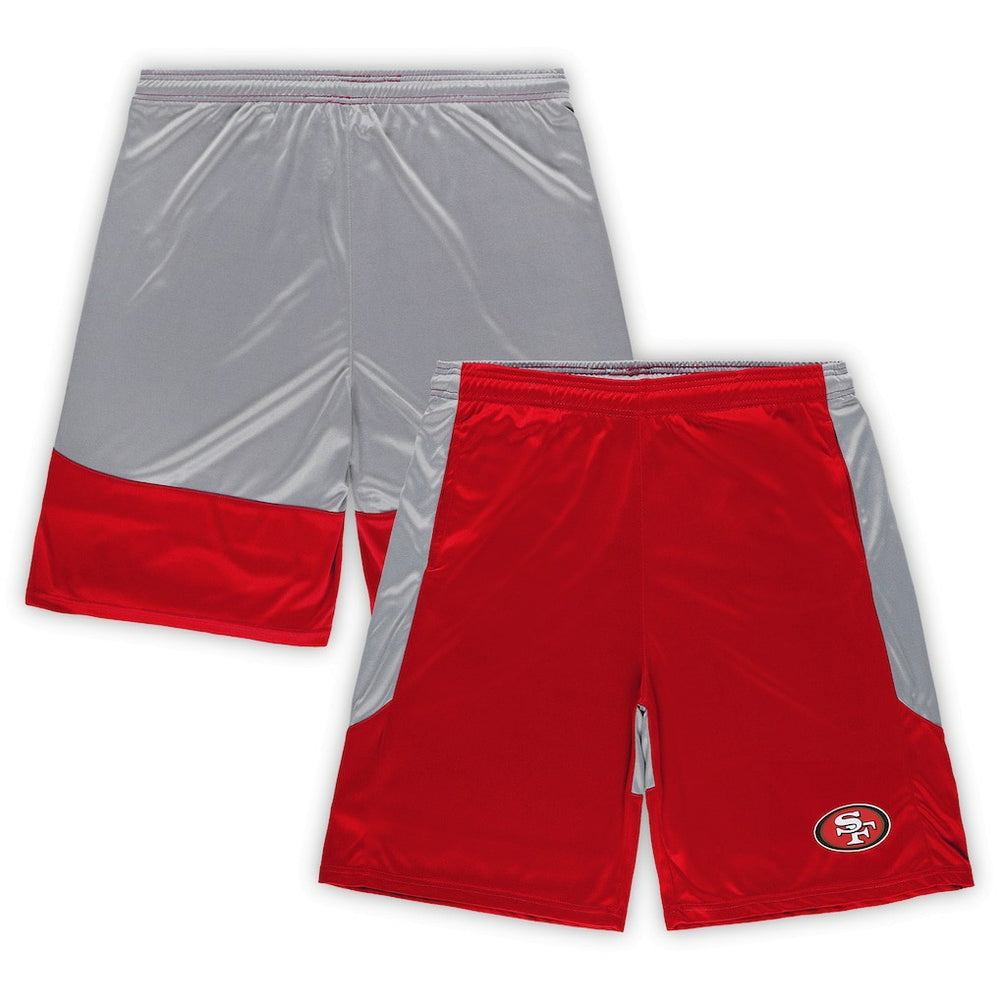 Fanatics San Francisco 49ers Big & Tall Team Logo Shorts Scarlet