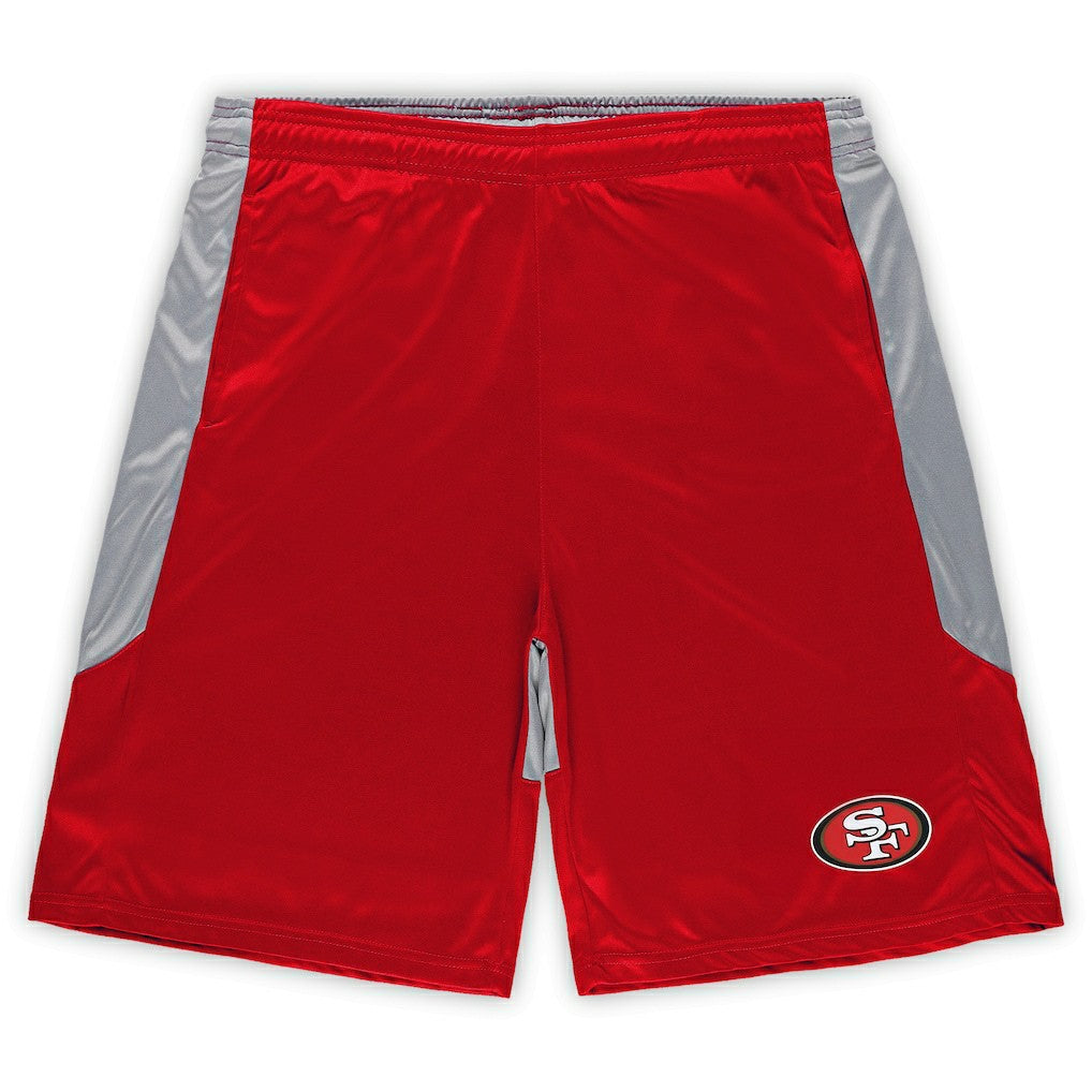 Fanatics San Francisco 49ers Big & Tall Team Logo Shorts Scarlet