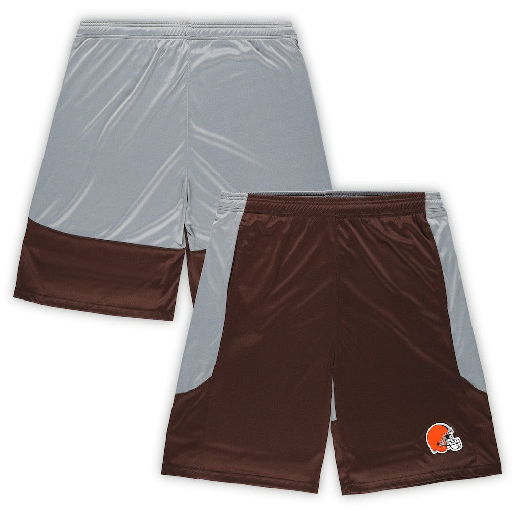Fanatics Cleveland Browns Big & Tall Team Logo Shorts Brown