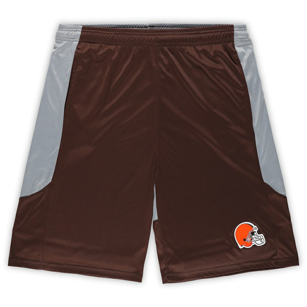 Fanatics Cleveland Browns Big & Tall Team Logo Shorts Brown