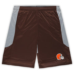 Fanatics Cleveland Browns Big & Tall Team Logo Shorts Brown