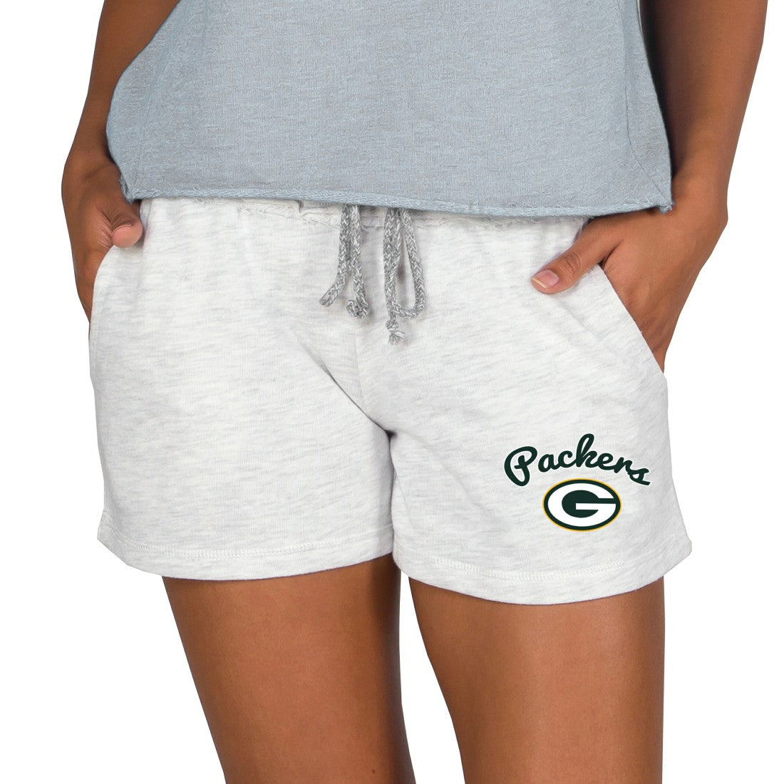 Green Bay Packers Concepts Sport Women's Mainstream Terry Lounge Shorts Oatmeal