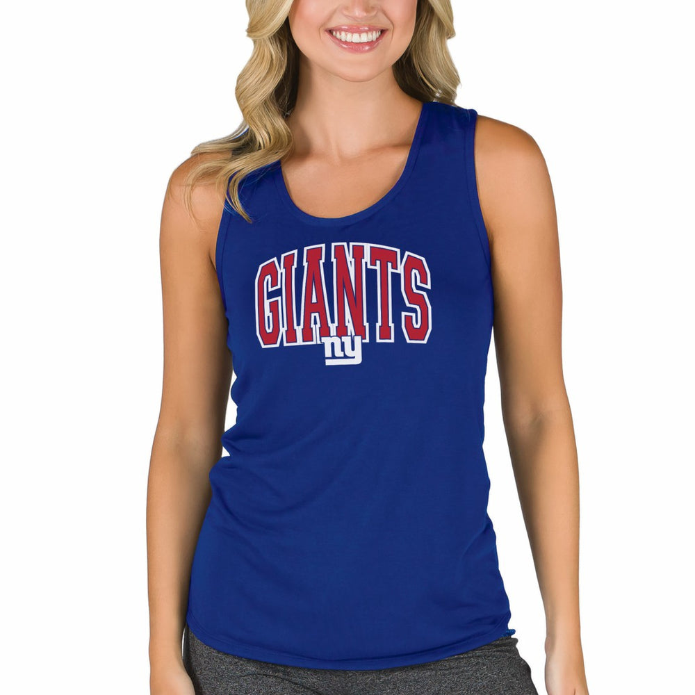 New York Giants Concepts Sport Women's Marathon Racer Back Tank Top Royal