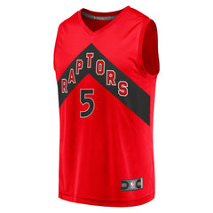 Immanuel Quickley Toronto Raptors Youth Fast Break Player Jersey Icon Edition Red | Fanatics Lifestyle