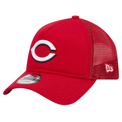 Cincinnati Reds New Era 9FORTY A-Frame Trucker Adjustable Hat - Red - New Era Online