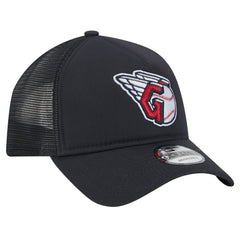 Cleveland Guardians New Era 9FORTY A-Frame Trucker Adjustable Hat - Navy - New Era Sale